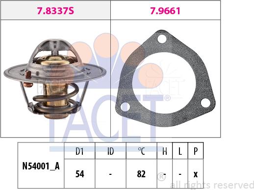 FACET 7.8644 - Thermostat d'eau cwaw.fr