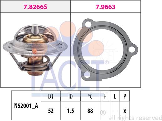 FACET 7.8647 - Thermostat d'eau cwaw.fr