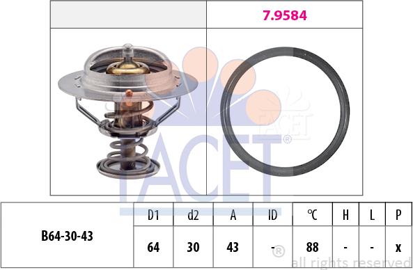 FACET 7.8651 - Thermostat d'eau cwaw.fr