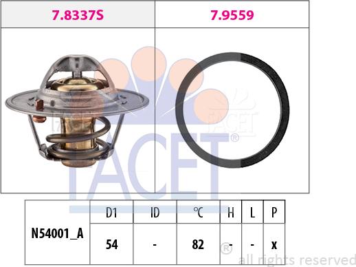 FACET 7.8667 - Thermostat d'eau cwaw.fr