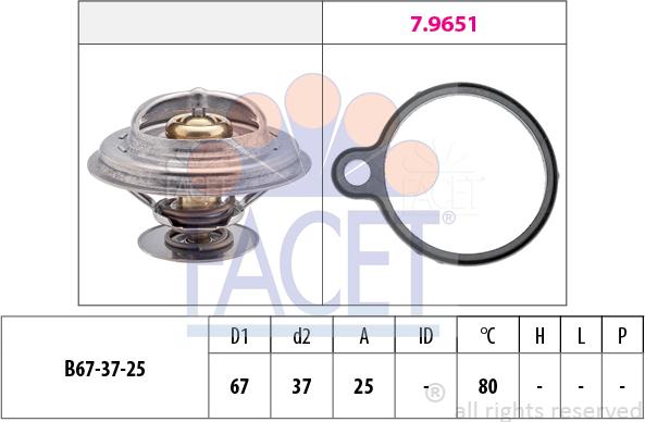 FACET 7.8613 - Thermostat d'eau cwaw.fr