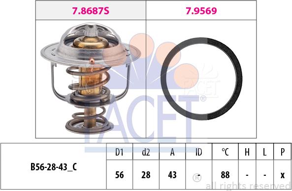 FACET 7.8687 - Thermostat d'eau cwaw.fr