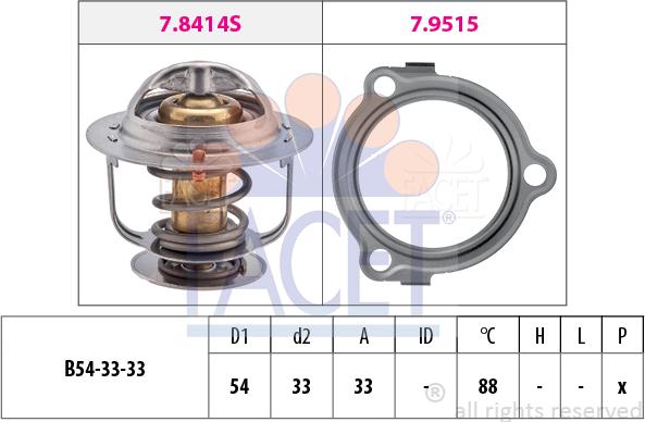 FACET 7.8633 - Thermostat d'eau cwaw.fr