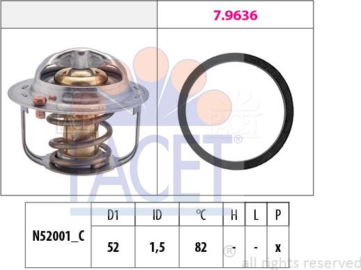 FACET 7.8679 - Thermostat d'eau cwaw.fr