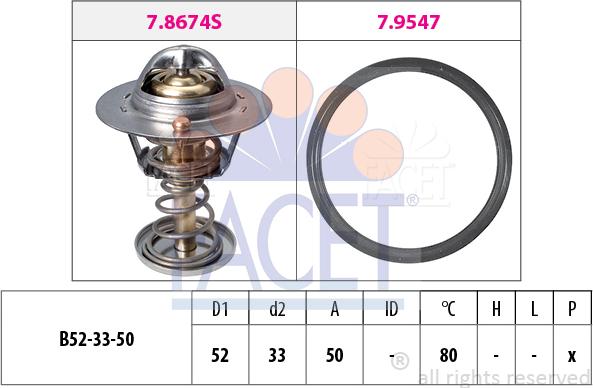 FACET 7.8674 - Thermostat d'eau cwaw.fr