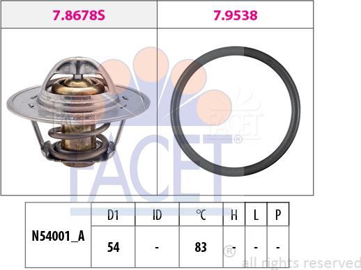 FACET 7.8678 - Thermostat d'eau cwaw.fr