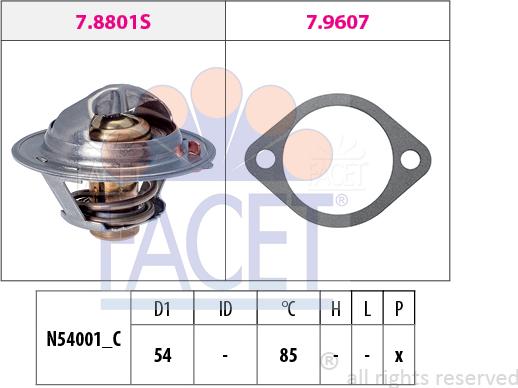 FACET 7.8801 - Thermostat d'eau cwaw.fr