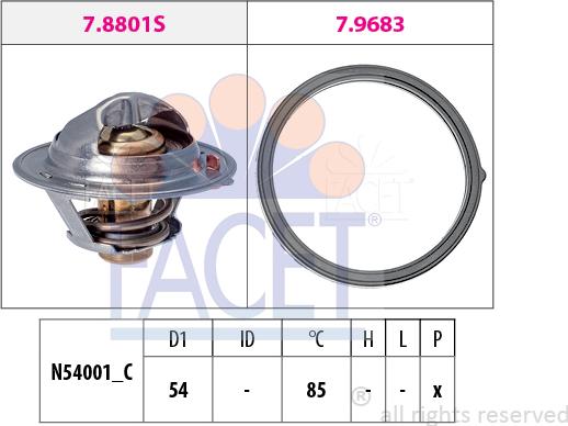 FACET 7.8803 - Thermostat d'eau cwaw.fr