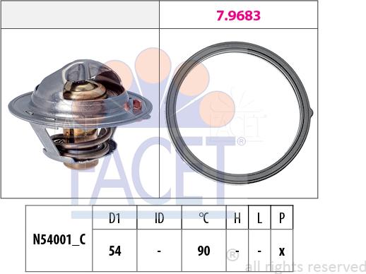 FACET 7.8802 - Thermostat d'eau cwaw.fr