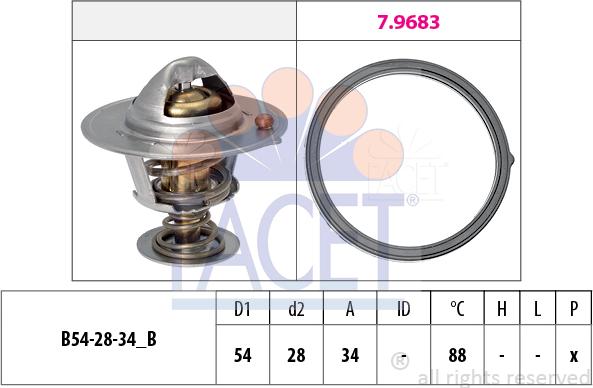 FACET 7.8834 - Thermostat d'eau cwaw.fr