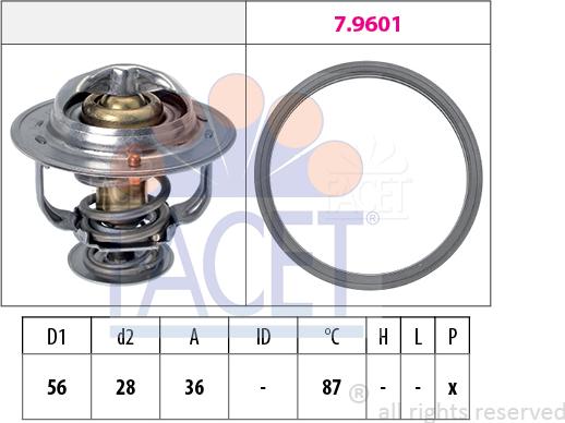 FACET 7.8828 - Thermostat d'eau cwaw.fr