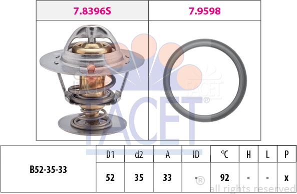 FACET 7.8396 - Thermostat d'eau cwaw.fr