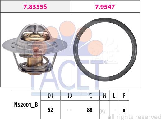 FACET 7.8355 - Thermostat d'eau cwaw.fr