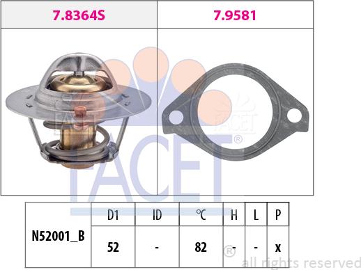 FACET 7.8364 - Thermostat d'eau cwaw.fr