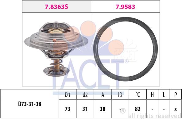 FACET 7.8363 - Thermostat d'eau cwaw.fr