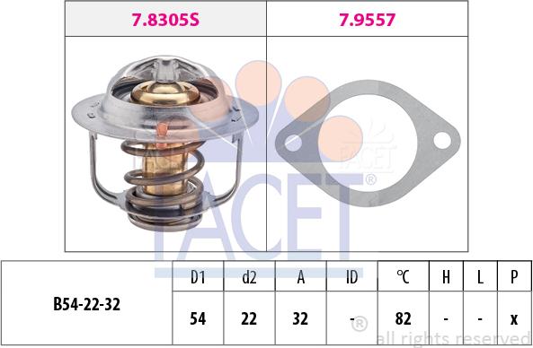 FACET 7.8305 - Thermostat d'eau cwaw.fr