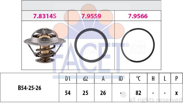 FACET 7.8314 - Thermostat d'eau cwaw.fr