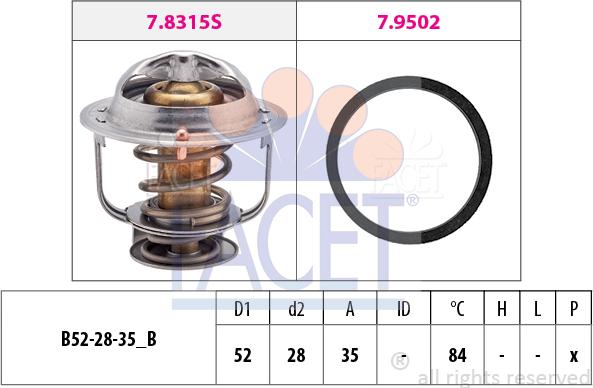 FACET 7.8315 - Thermostat d'eau cwaw.fr