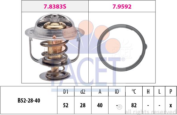 FACET 7.8383 - Thermostat d'eau cwaw.fr