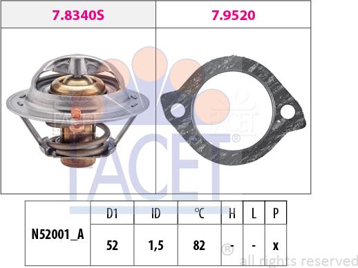 FACET 7.8331 - Thermostat d'eau cwaw.fr