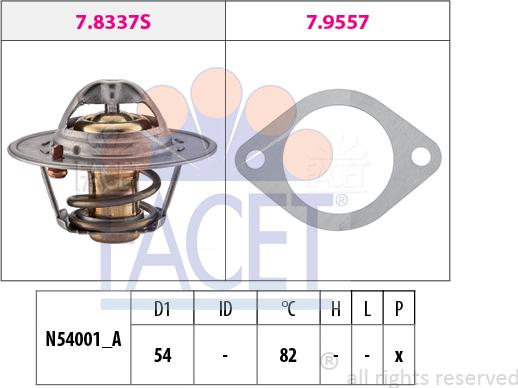 FACET 7.8337 - Thermostat d'eau cwaw.fr