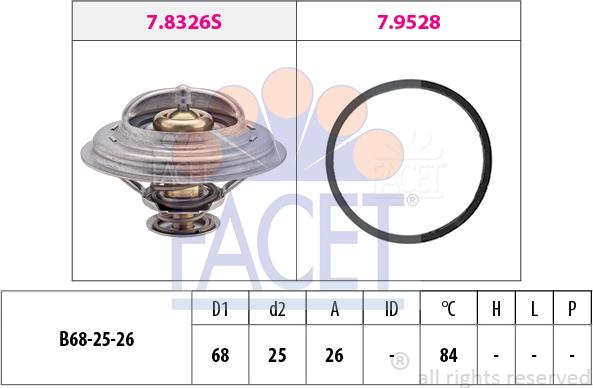 FACET 7.8326 - Thermostat d'eau cwaw.fr