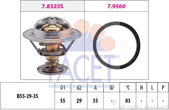 FACET 7.8323 - Thermostat d'eau cwaw.fr