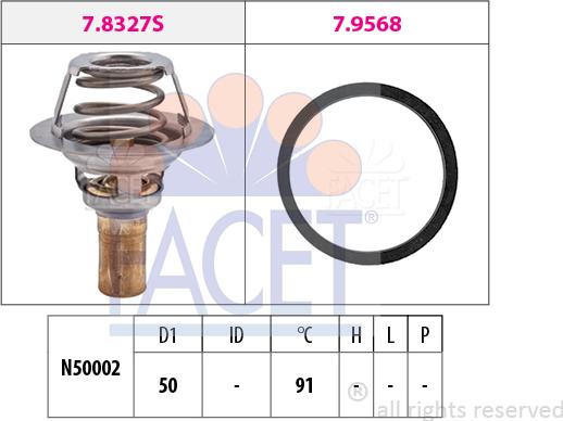 FACET 7.8327 - Thermostat d'eau cwaw.fr