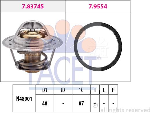 FACET 7.8374 - Thermostat d'eau cwaw.fr