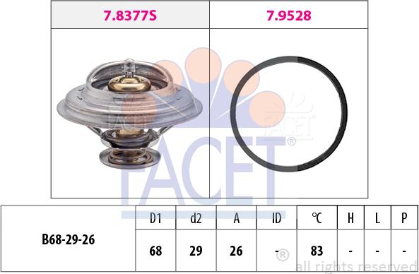 FACET 7.8377 - Thermostat d'eau cwaw.fr