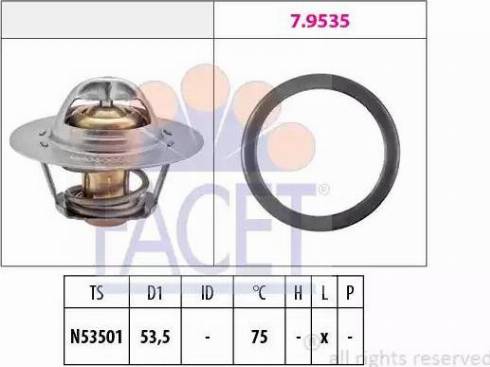 FACET 7.8249 - Thermostat d'eau cwaw.fr