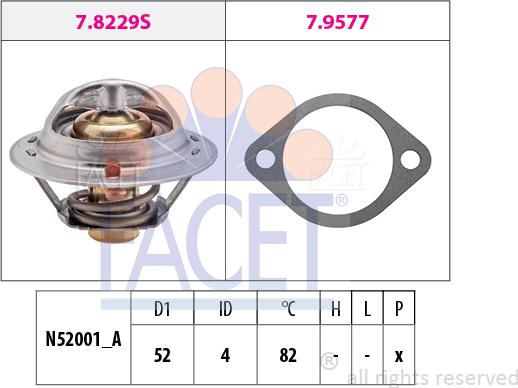 FACET 7.8244 - Thermostat d'eau cwaw.fr