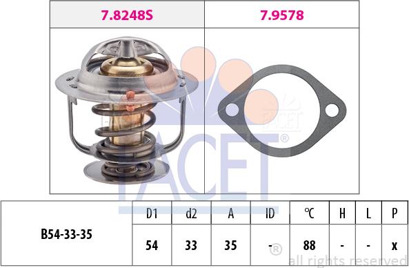 FACET 7.8248 - Thermostat d'eau cwaw.fr