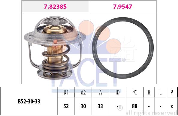 FACET 7.8269 - Thermostat d'eau cwaw.fr