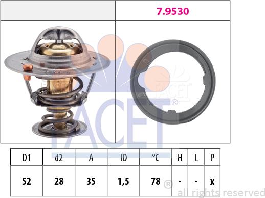 FACET 7.8267 - Thermostat d'eau cwaw.fr