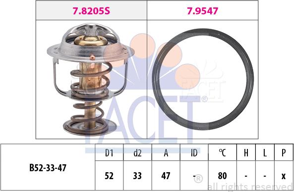 FACET 7.8205 - Thermostat d'eau cwaw.fr