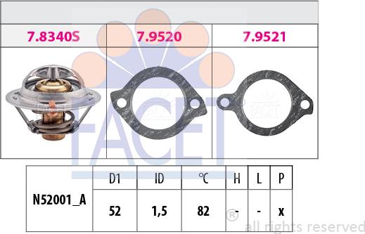 FACET 7.8228 - Thermostat d'eau cwaw.fr