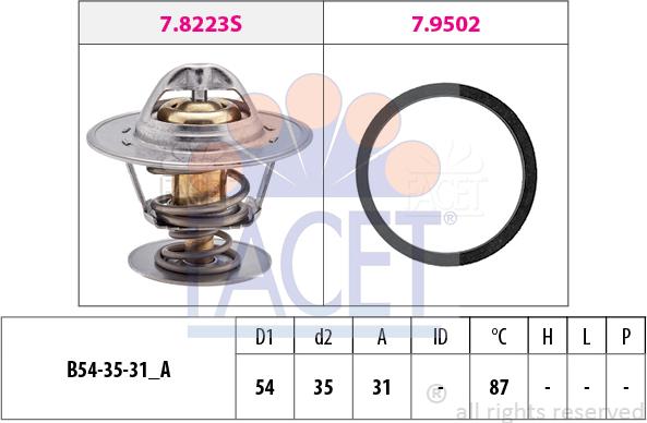 FACET 7.8278 - Thermostat d'eau cwaw.fr