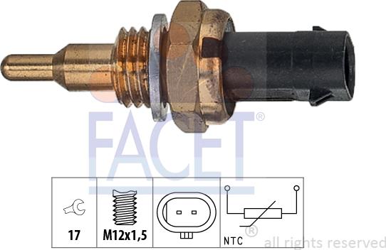 FACET 7.3405 - Sonde de température, liquide de refroidissement cwaw.fr