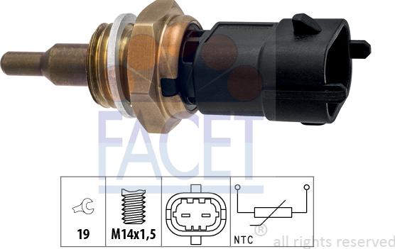 FACET 7.3411 - Sonde de température, liquide de refroidissement cwaw.fr