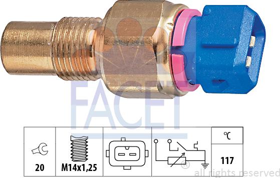 FACET 7.3553 - Sonde de température, liquide de refroidissement cwaw.fr