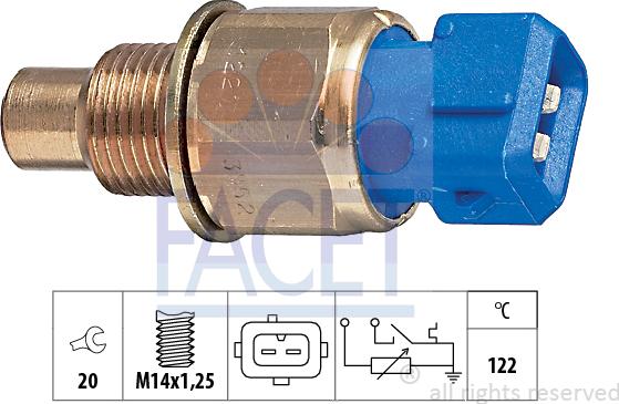 FACET 7.3552 - Sonde de température, liquide de refroidissement cwaw.fr