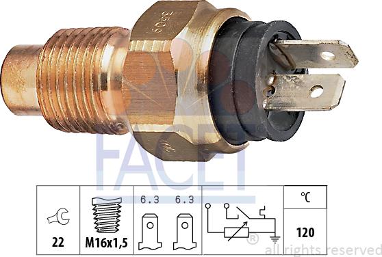 FACET 7.3509 - Sonde de température, liquide de refroidissement cwaw.fr