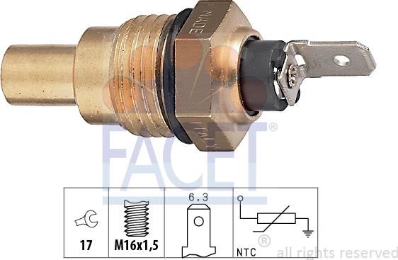 FACET 7.3041 - Sonde de température, liquide de refroidissement cwaw.fr