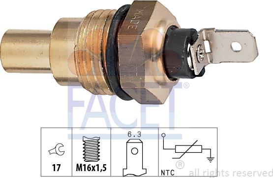 FACET 7.3042 - Sonde de température, liquide de refroidissement cwaw.fr