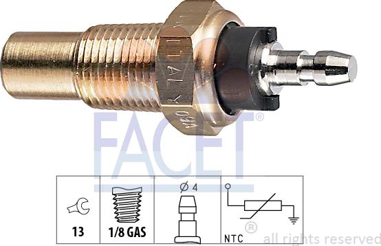 FACET 7.3052 - Sonde de température, liquide de refroidissement cwaw.fr