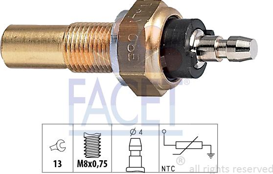 FACET 7.3068 - Sonde de température, liquide de refroidissement cwaw.fr