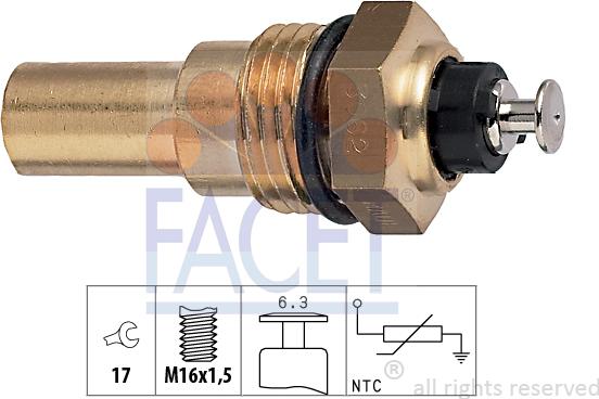 FACET 7.3062 - Sonde de température, liquide de refroidissement cwaw.fr