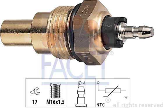 FACET 7.3009 - Sonde de température, liquide de refroidissement cwaw.fr