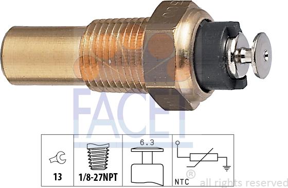 FACET 7.3005 - Sonde de température, liquide de refroidissement cwaw.fr